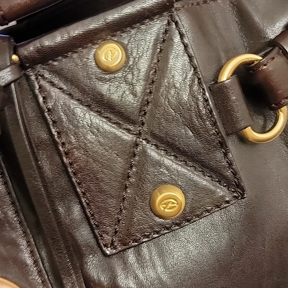 📍Rare |Vintage | Francesco Biasia | Leather & Suede East West Style Bag - Picture 3 of 16
